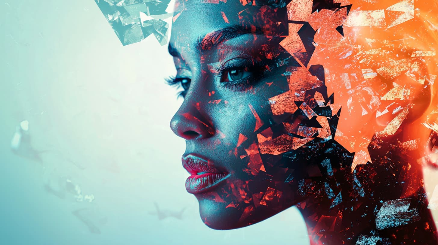 AI algorithm generating digital art