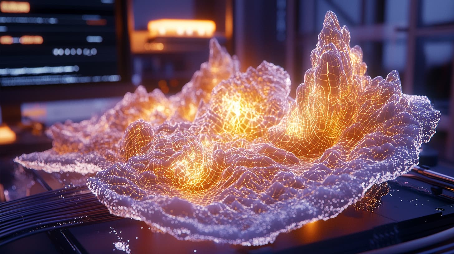 AI-generated 3D modeling landscape