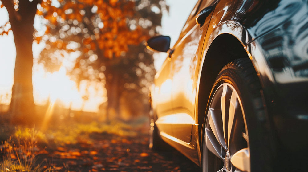 Golden hour car photography