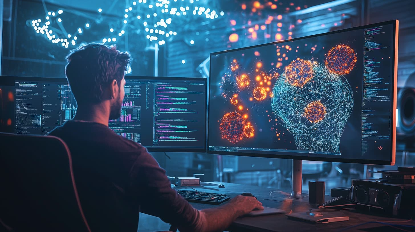 Visual artist using AI tools in 2024