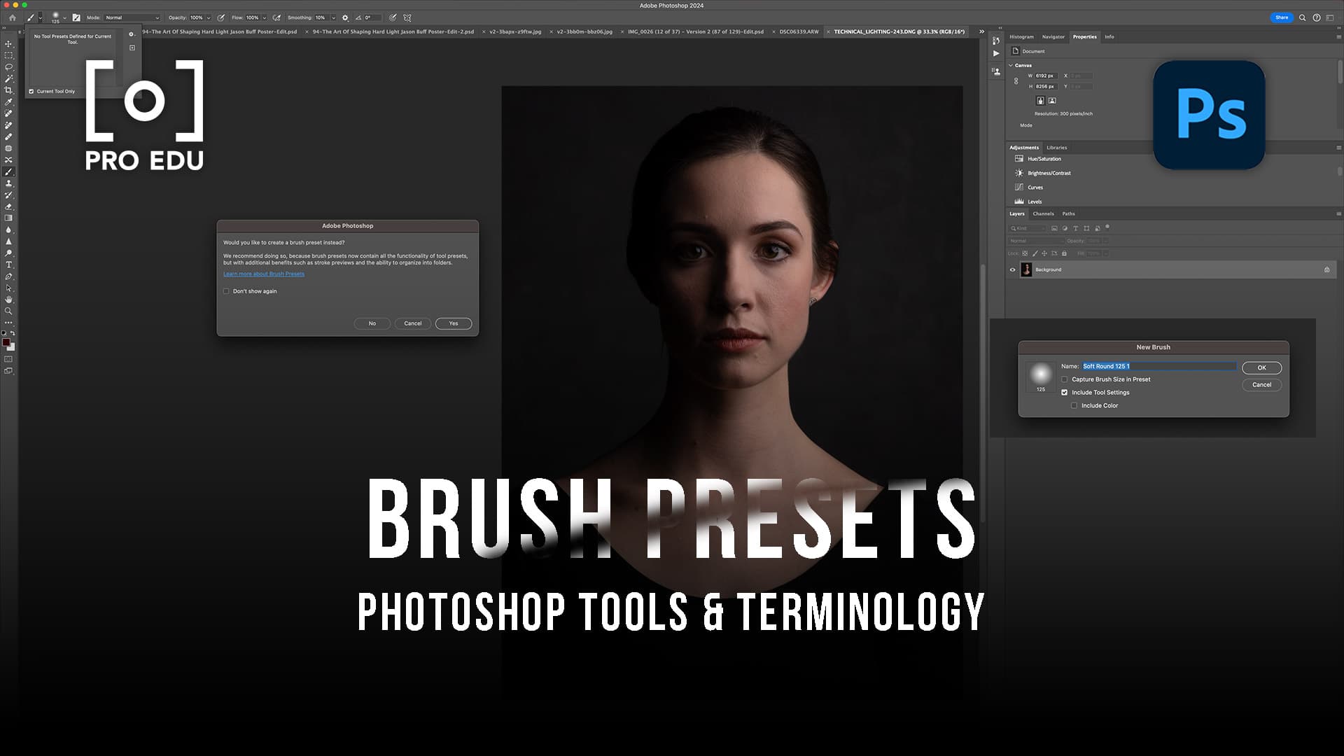 Photoshop soft store brush tool