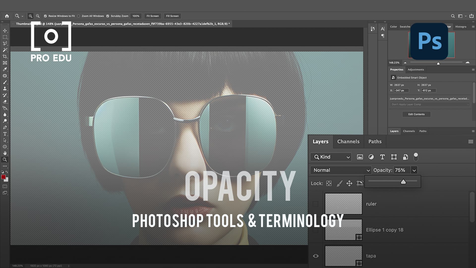 Opacity Settings in Photoshop - PRO EDU Guide