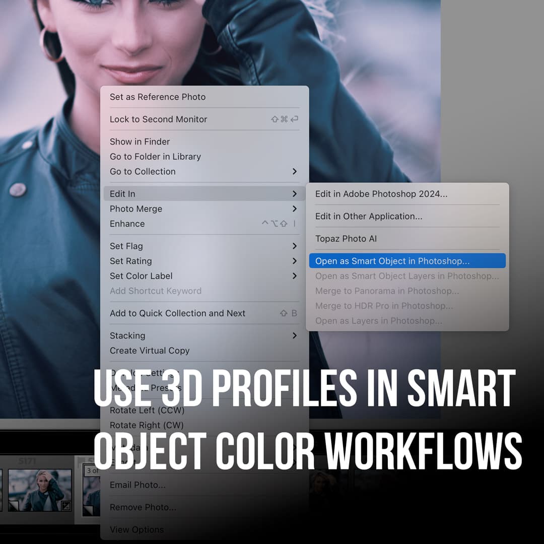 Works in Smart Object Workflow - 3D LUt Profiles NOLA PRO EDU