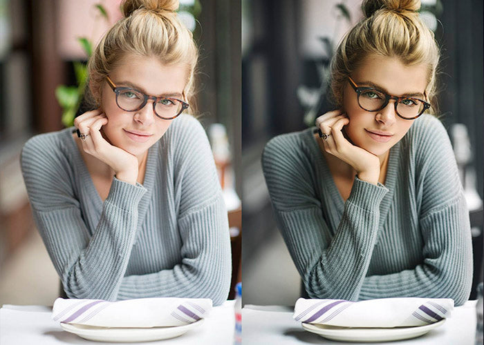 Dani Before and After Natural light protrait