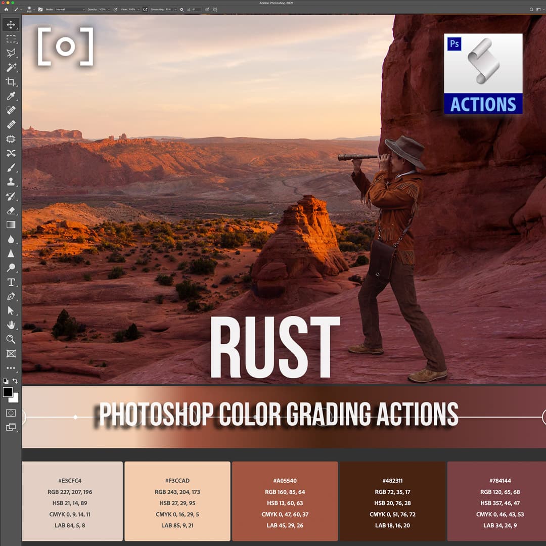 Adobe Photoshop Actions for Color | Spring Court Action - PRO EDU Kate Woodman PRO EDU