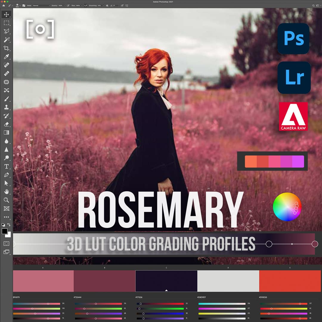 3D LUT Profile Rosemary - PRO EDU Lightroom & ACR Color Grading Sef & Earth PRO EDU