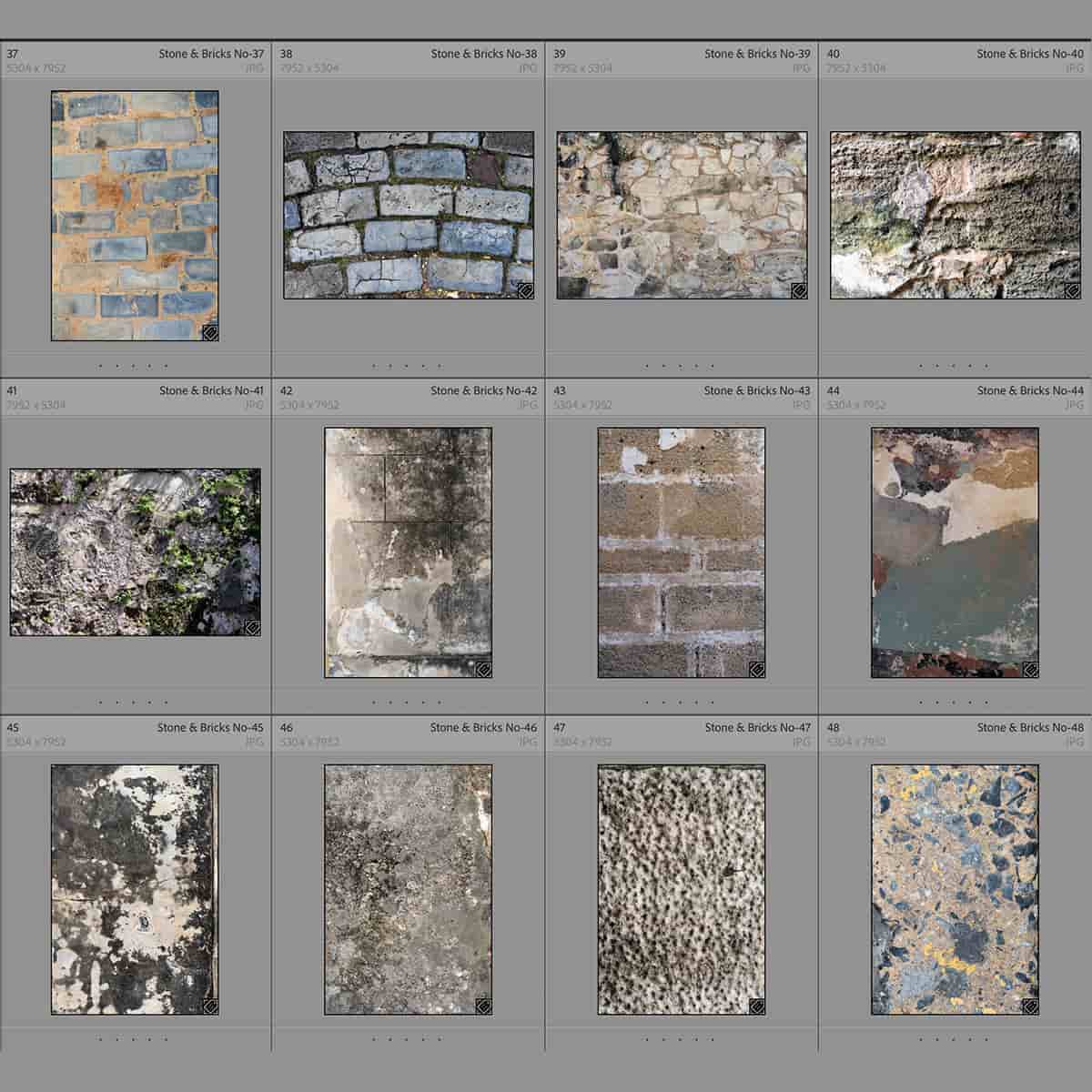 City Textures & Adobe Photoshop Overlays - Stone Pack | PRO EDU PRO EDU PRO EDU