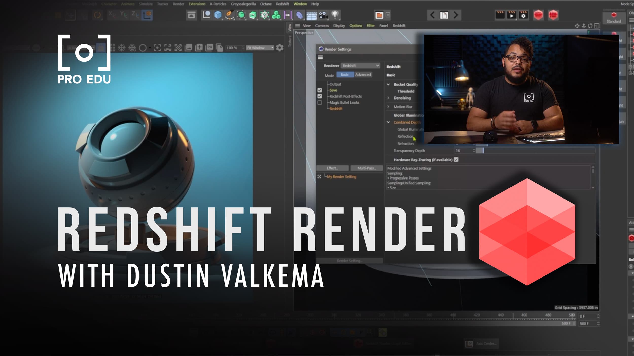 Intro to Redshift Render Engine in Cinema 4D walks users through using Redshift for all their rendering needs in Cinema 4D