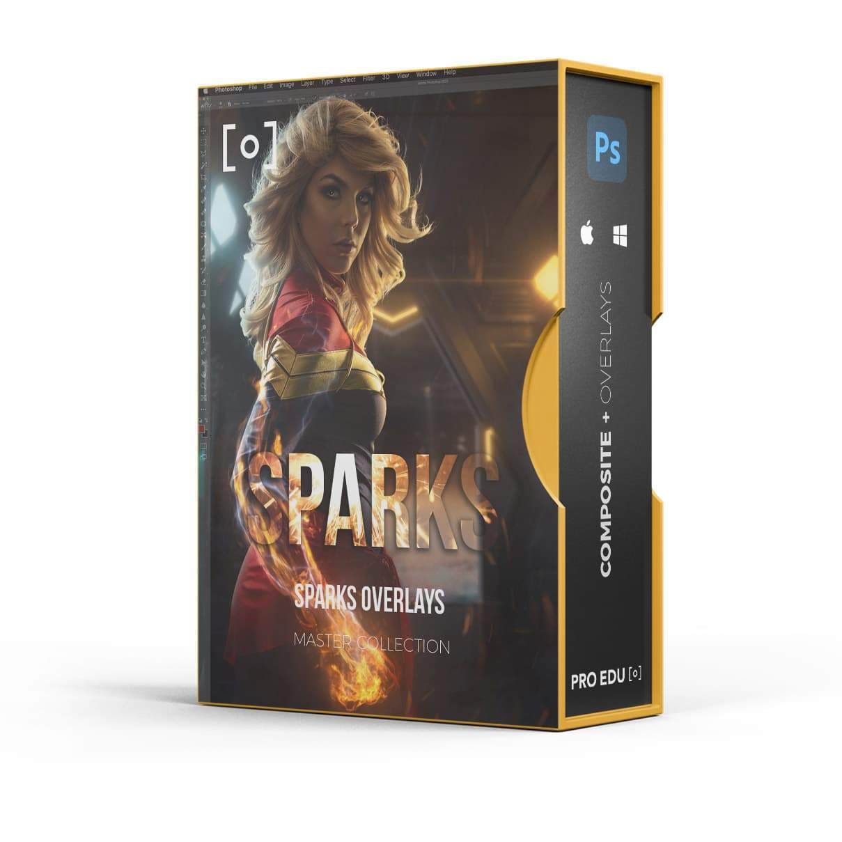 Sparks FX Volume 1 + 2 - Photoshop Overlays Assets - PRO EDU PRO EDU PRO EDU