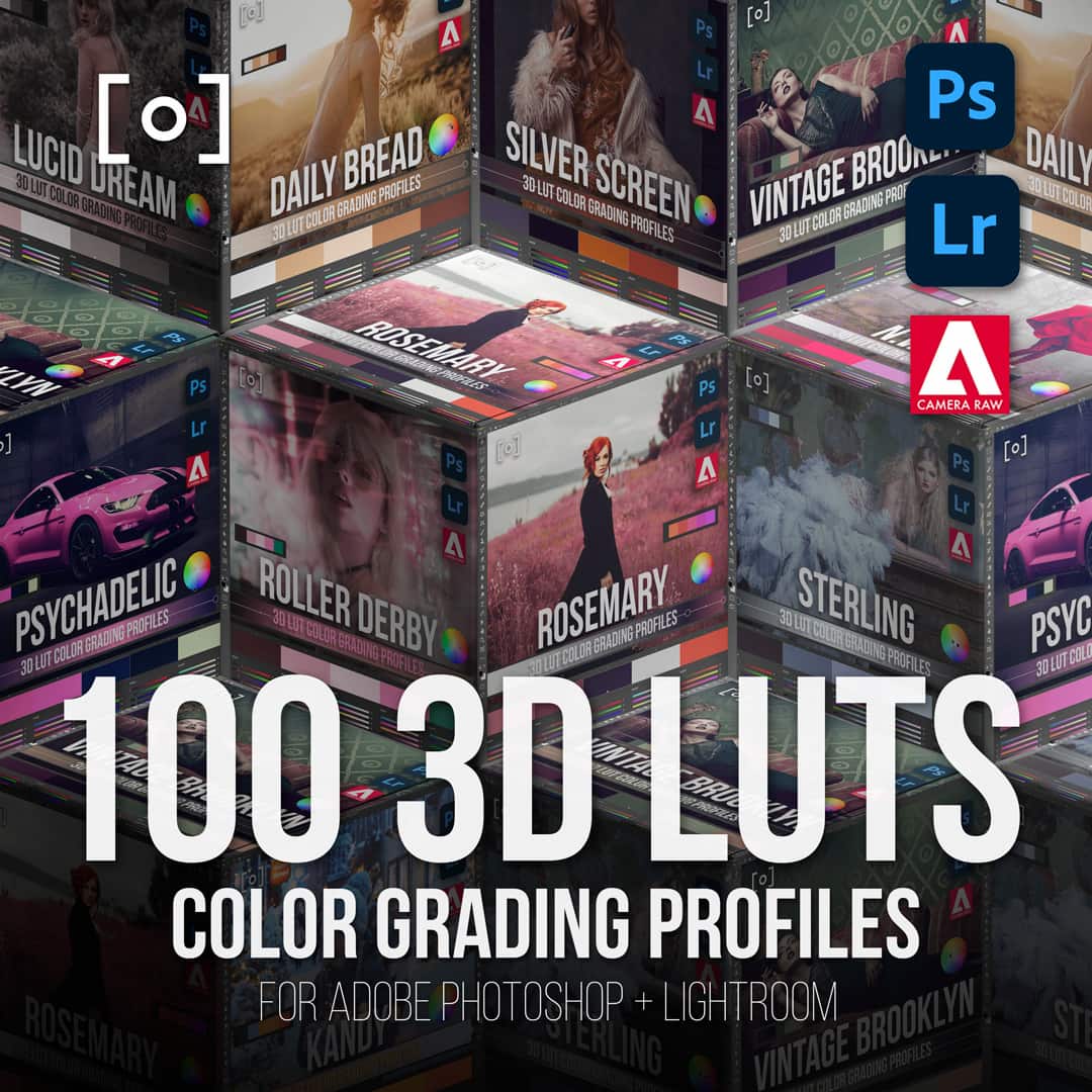 100 3D LUT Profiles for Adobe Photoshop Addon - PRO EDU Sef & Earth PRO EDU