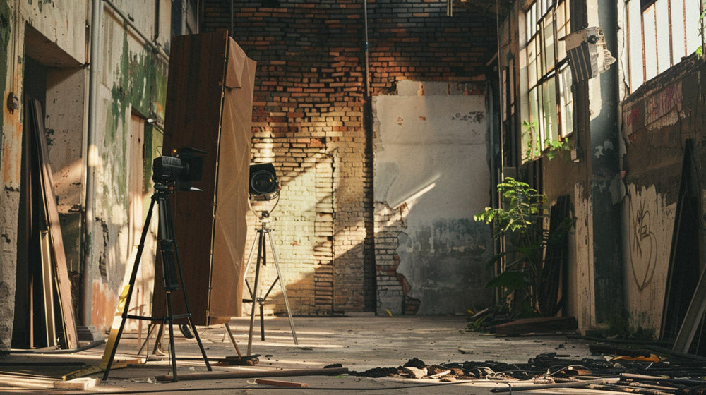 Photographer Scouting Perfect Backdrop