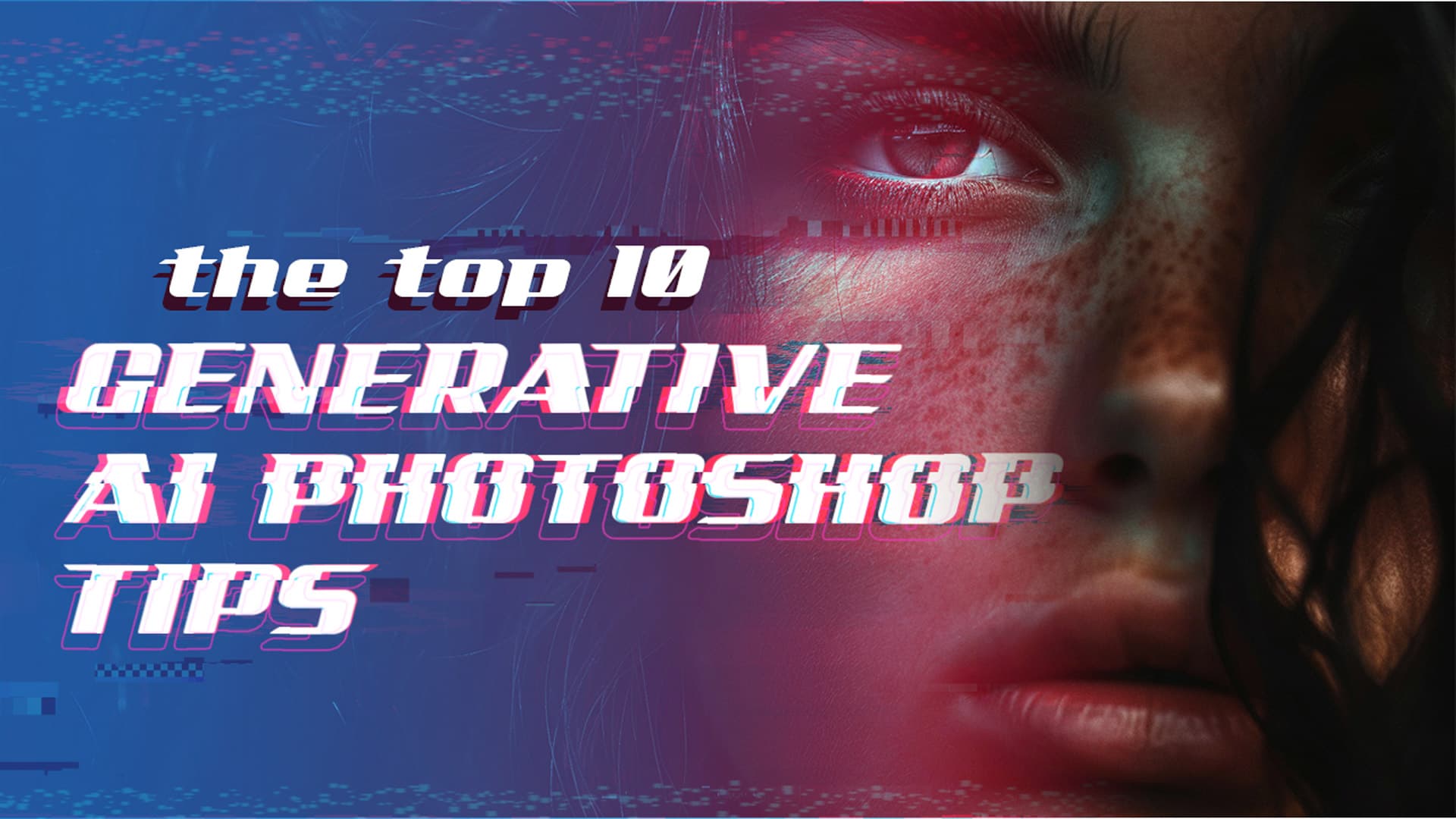 image of a generative ai photoshop course thumbnail of a woman