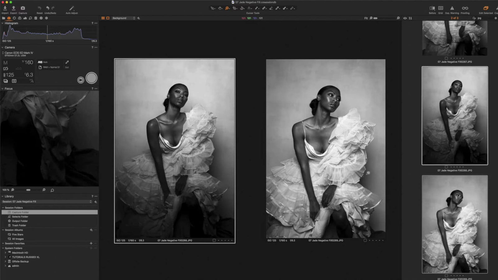 Using V-flats for Negative Fill