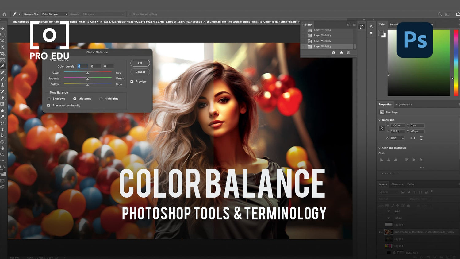 Color Balance Techniques in Photoshop - PRO EDU Tutorial