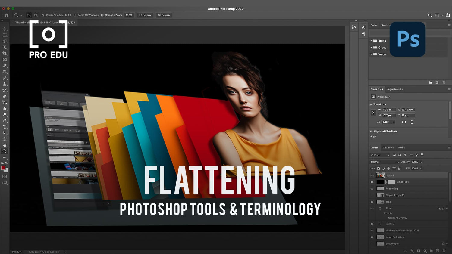 Flattening Layers in Photoshop: Simplify Your Design
