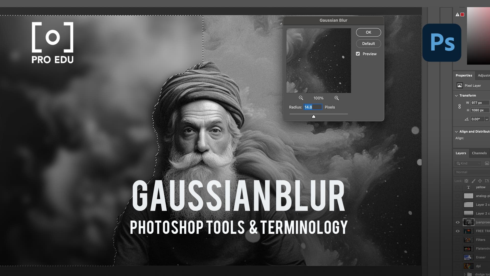 Gaussian Blur in Photoshop: Creating Depth