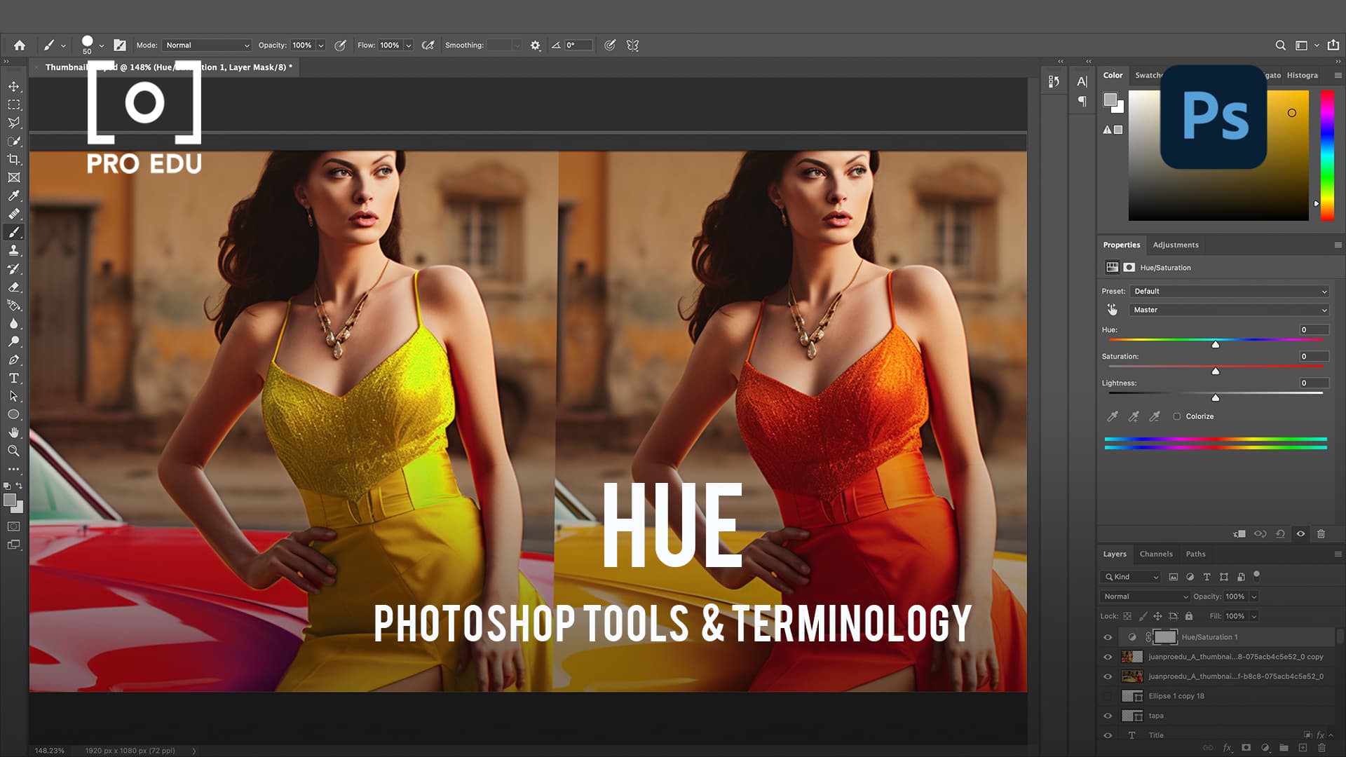 Exploring Hue in Photoshop - PRO EDU Color Theory Guide