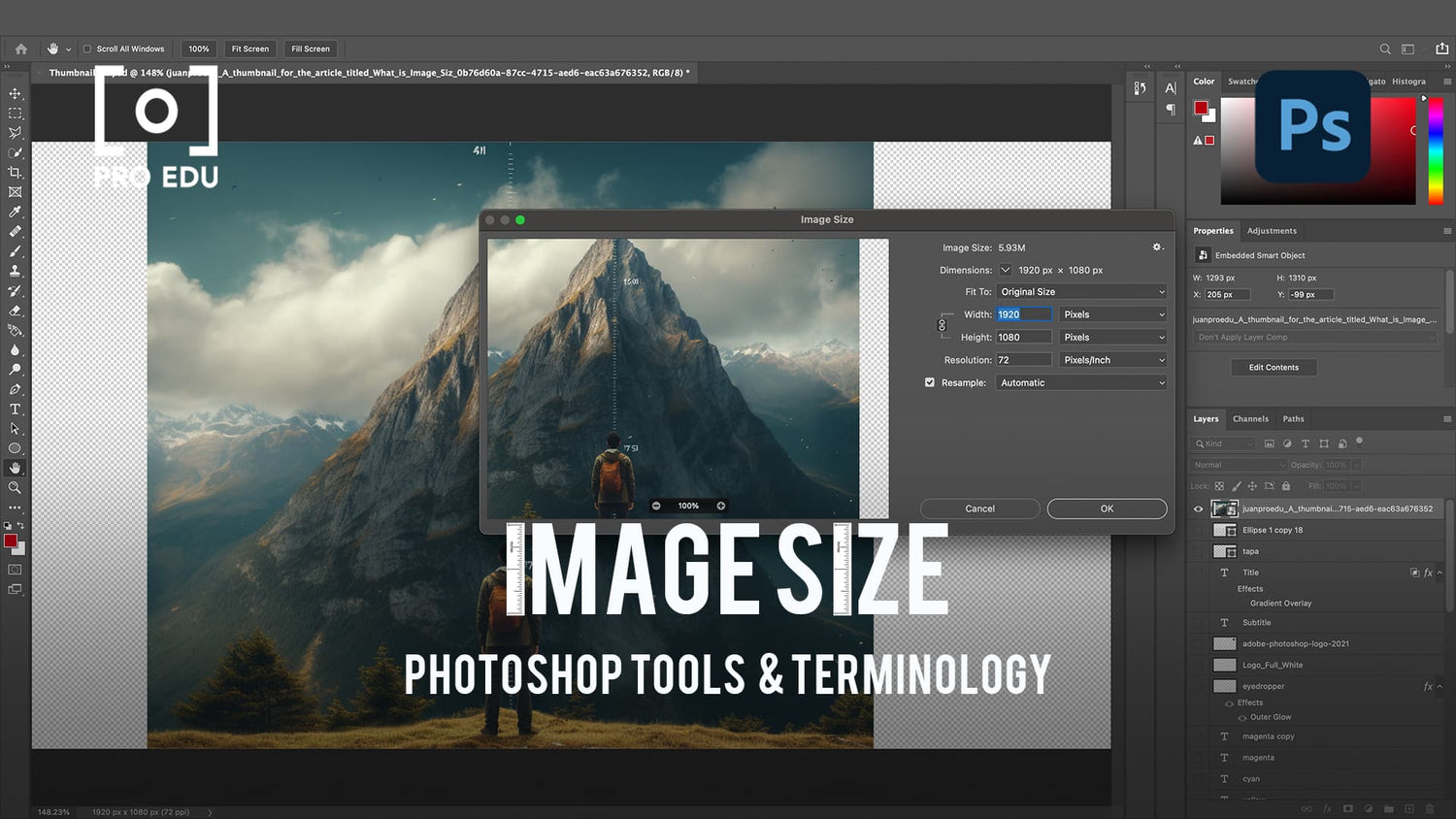 Image Size Adjustments in Photoshop - PRO EDU Guide