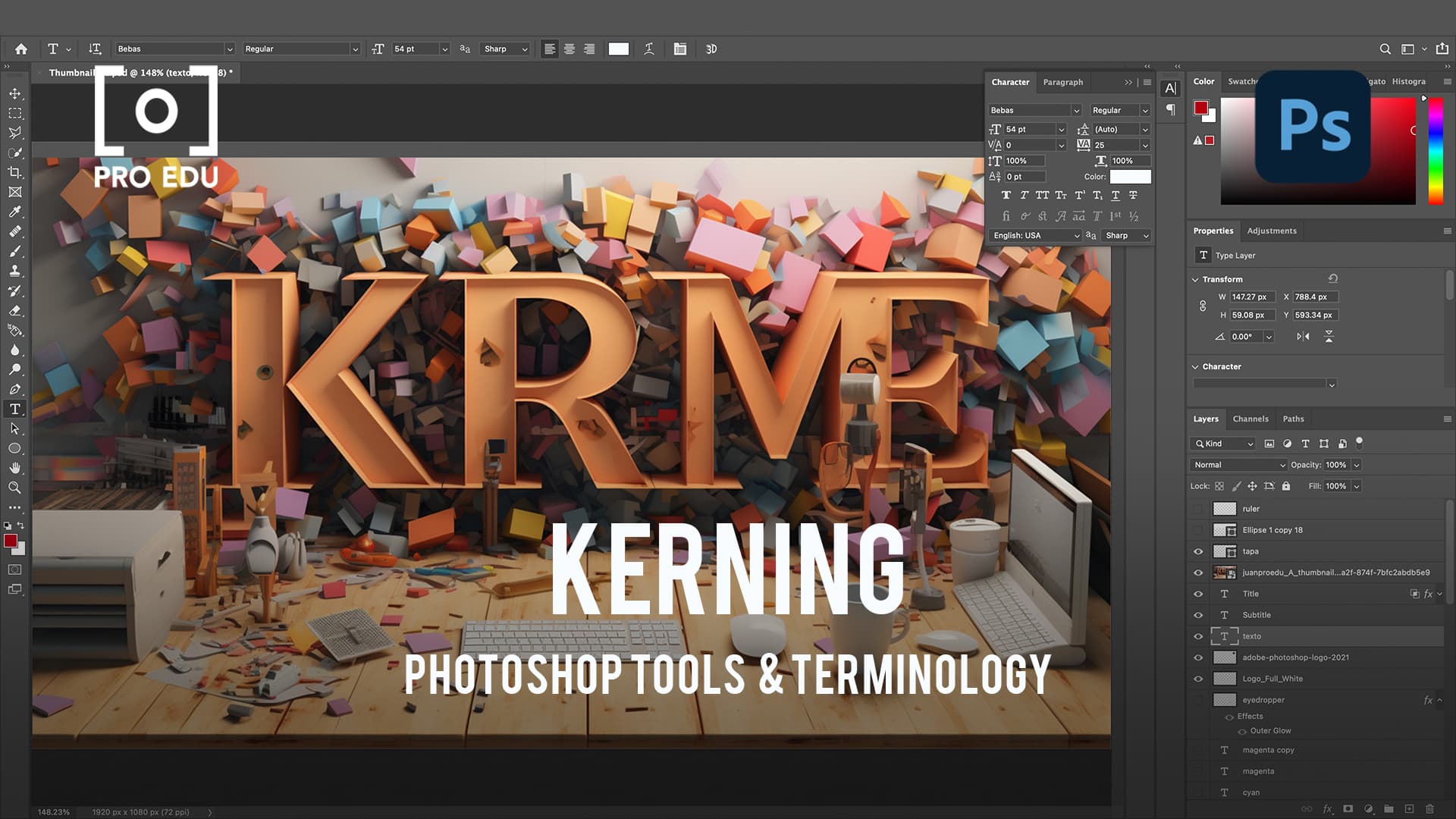 Kerning in Photoshop: Perfecting Text Spacing