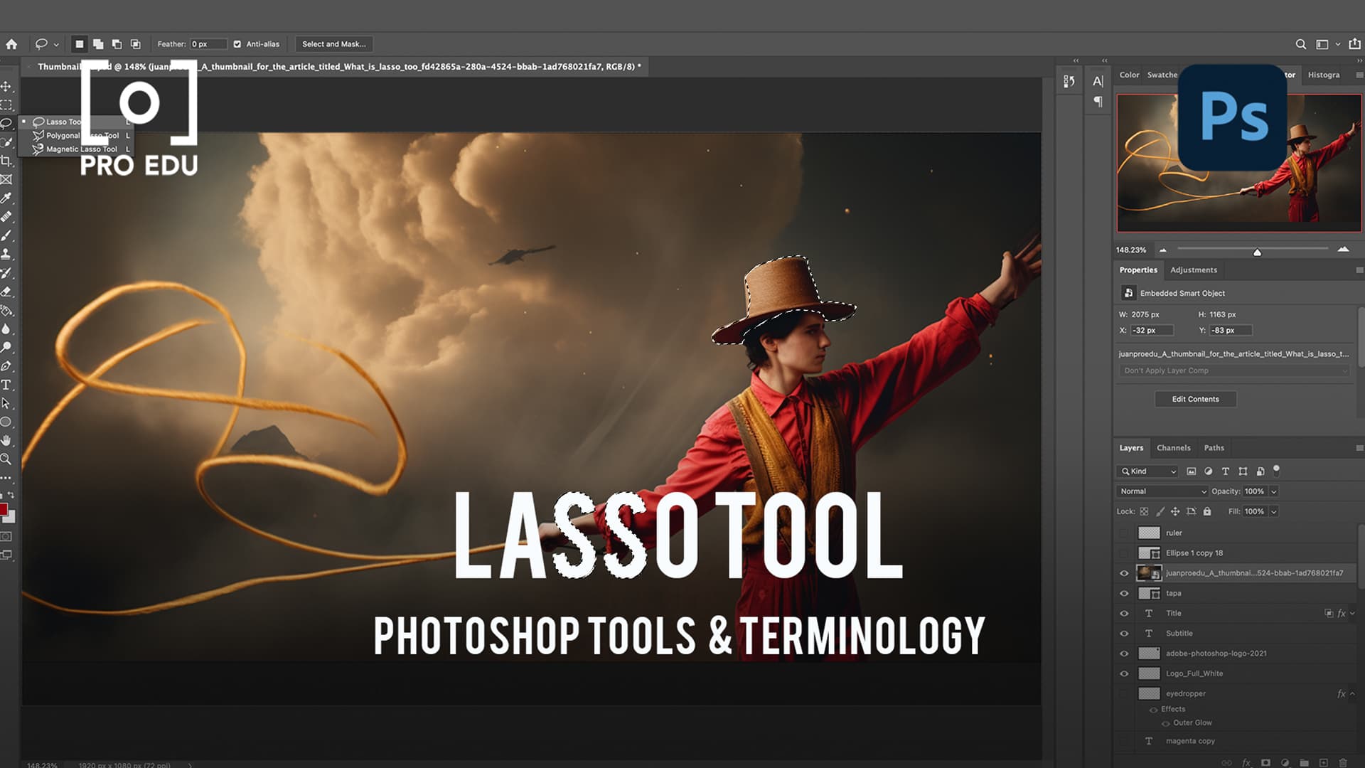Lasso Tool Functions in Photoshop - PRO EDU Guide