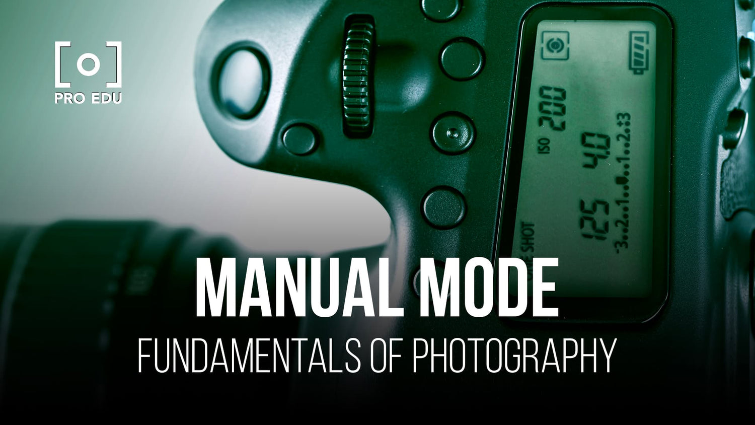 Modo manual: tomar el control de la cámara
