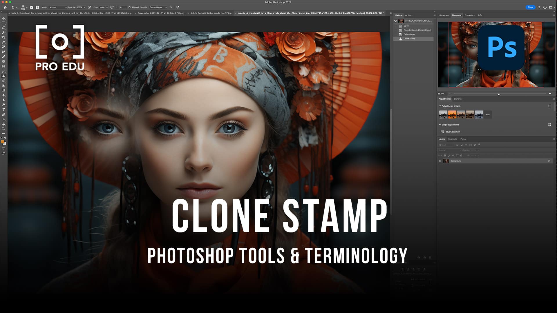 Clone Stamp Tool in Photoshop - PRO EDU Tutorial
