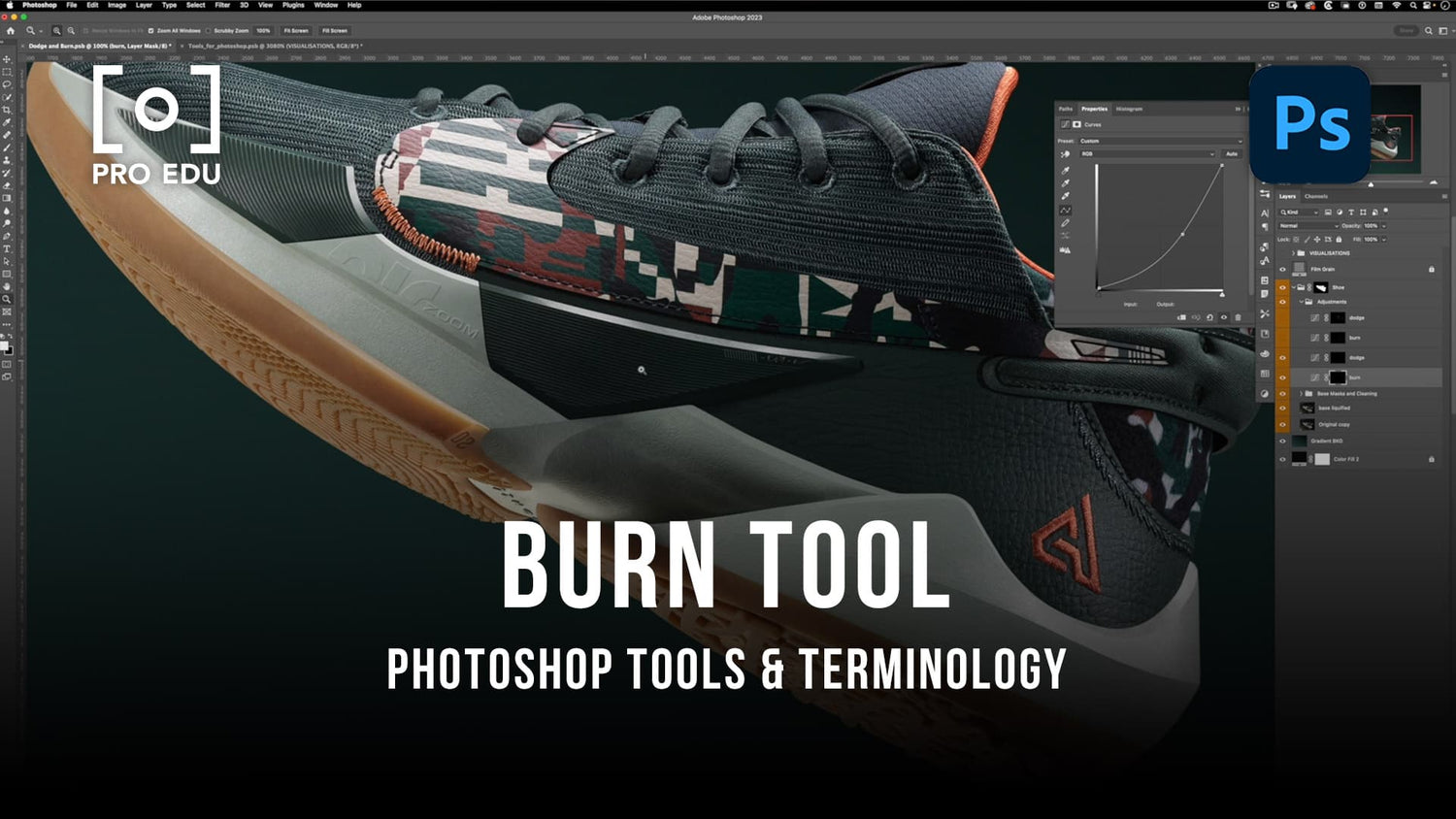 Using the Burn Tool in Photoshop - PRO EDU Tutorial