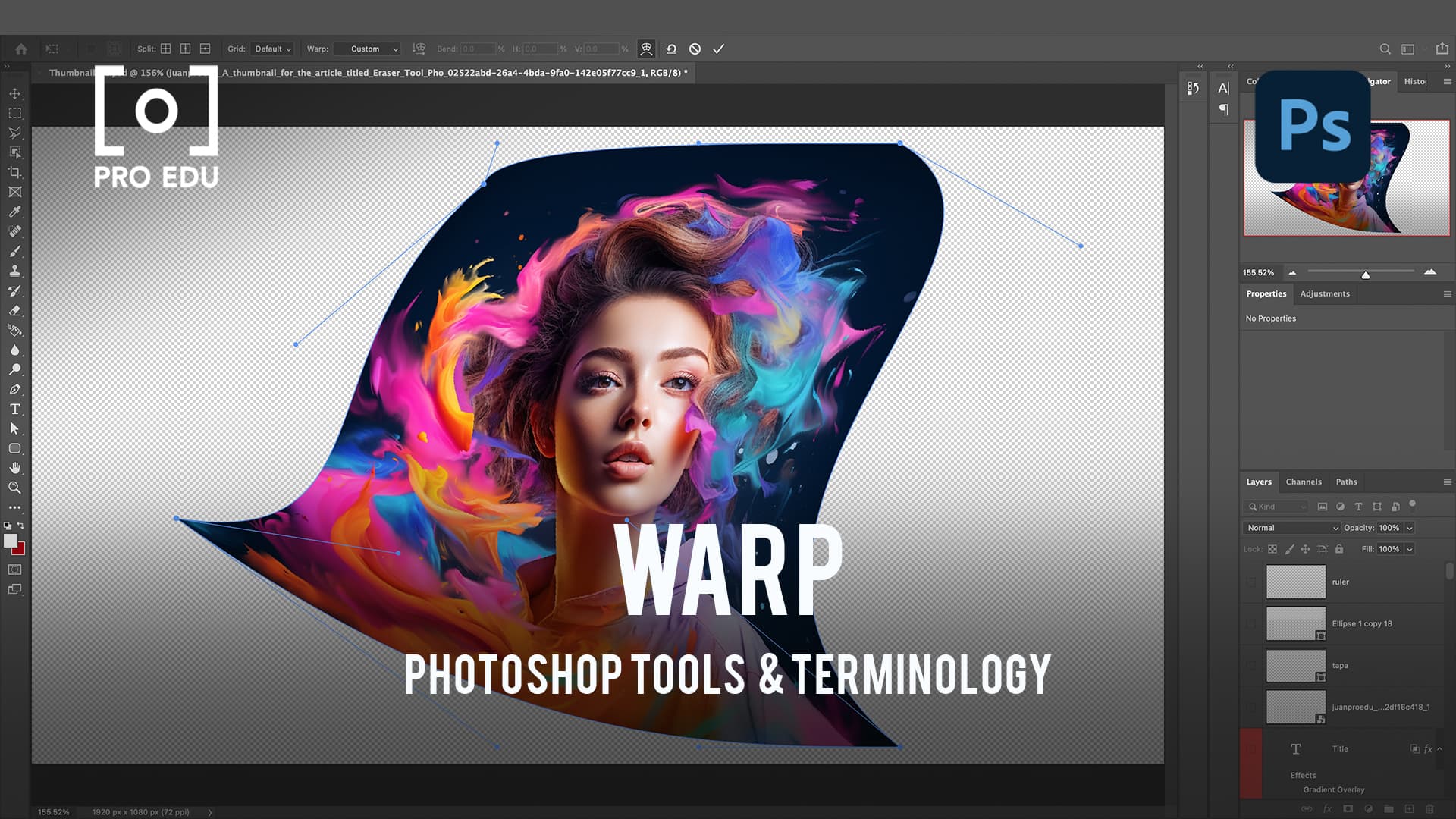 Mastering the Warp Tool in Photoshop - PRO EDU Comprehensive Guide