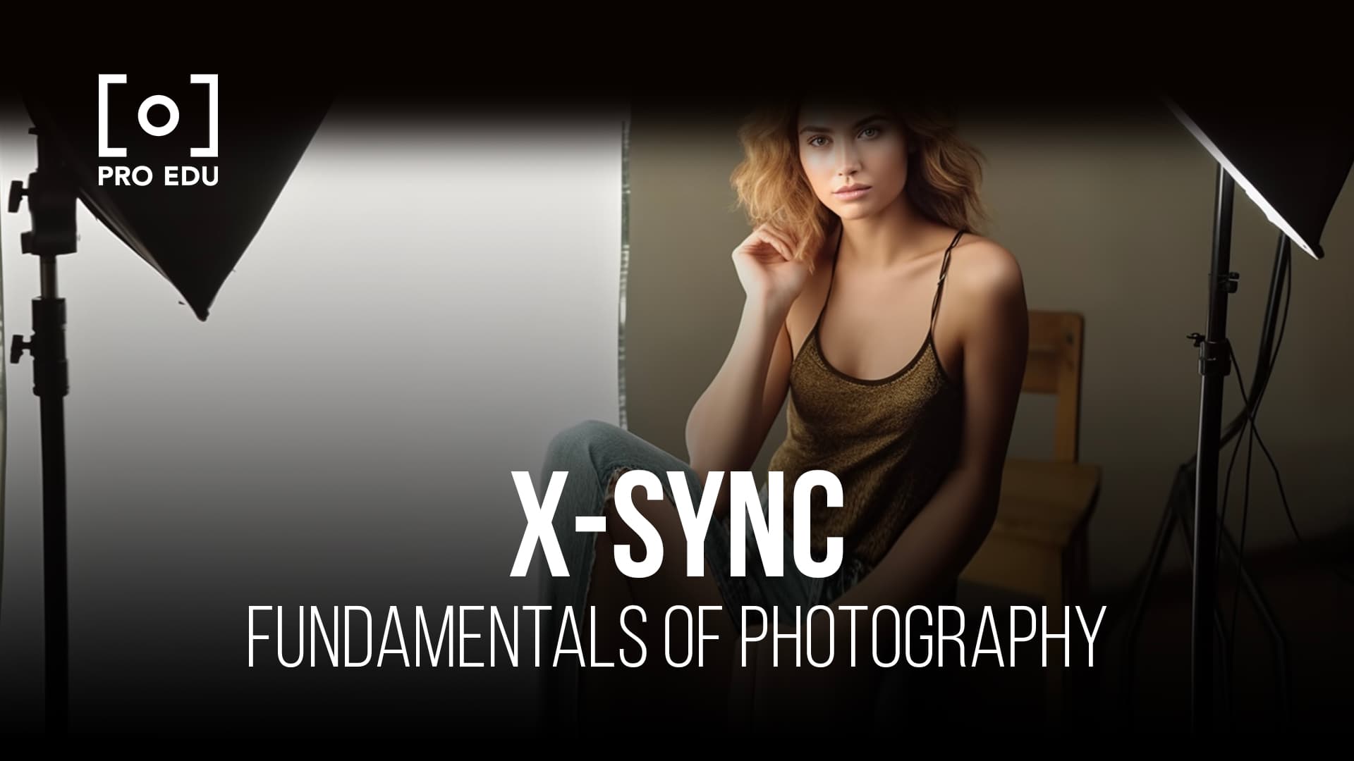 Insight into X-Sync technique, showcasing flash synchronization in a professional photo shoot