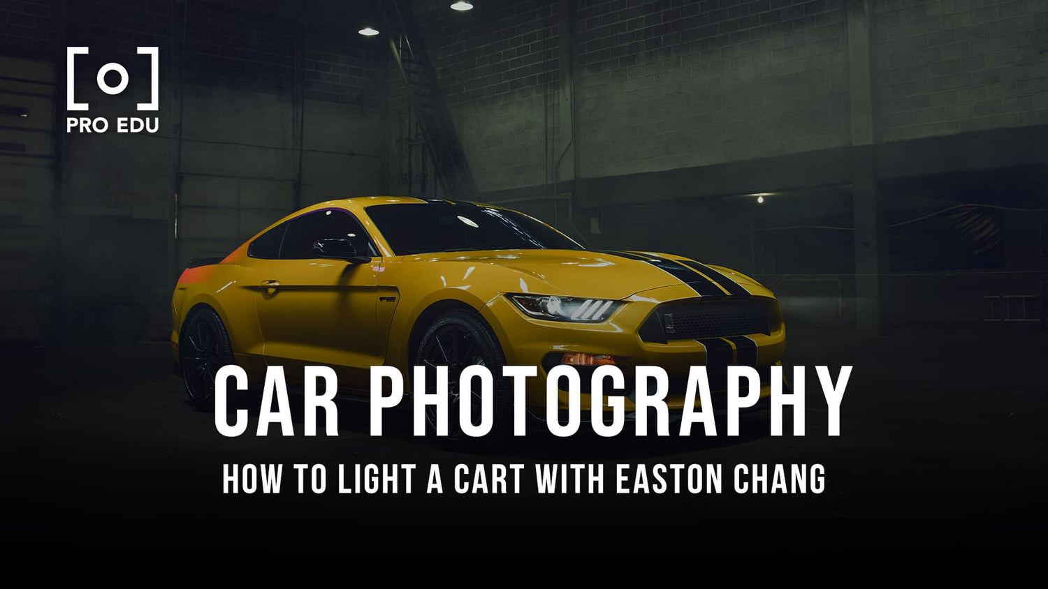 commercial car photography lighting guide with shelby gt 350