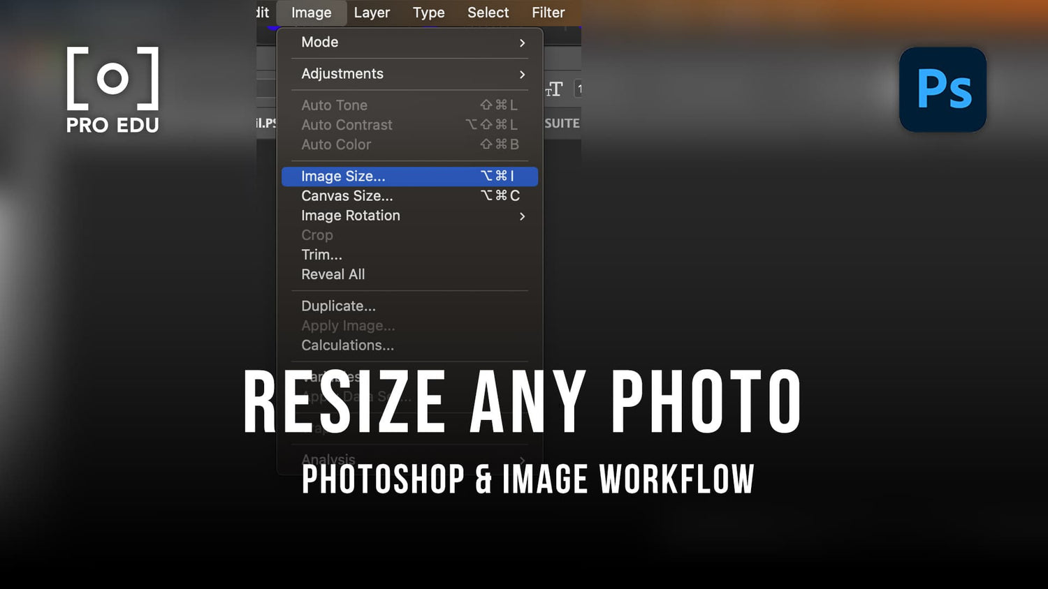 resize photo image in photoshop of the tool bar pro edu