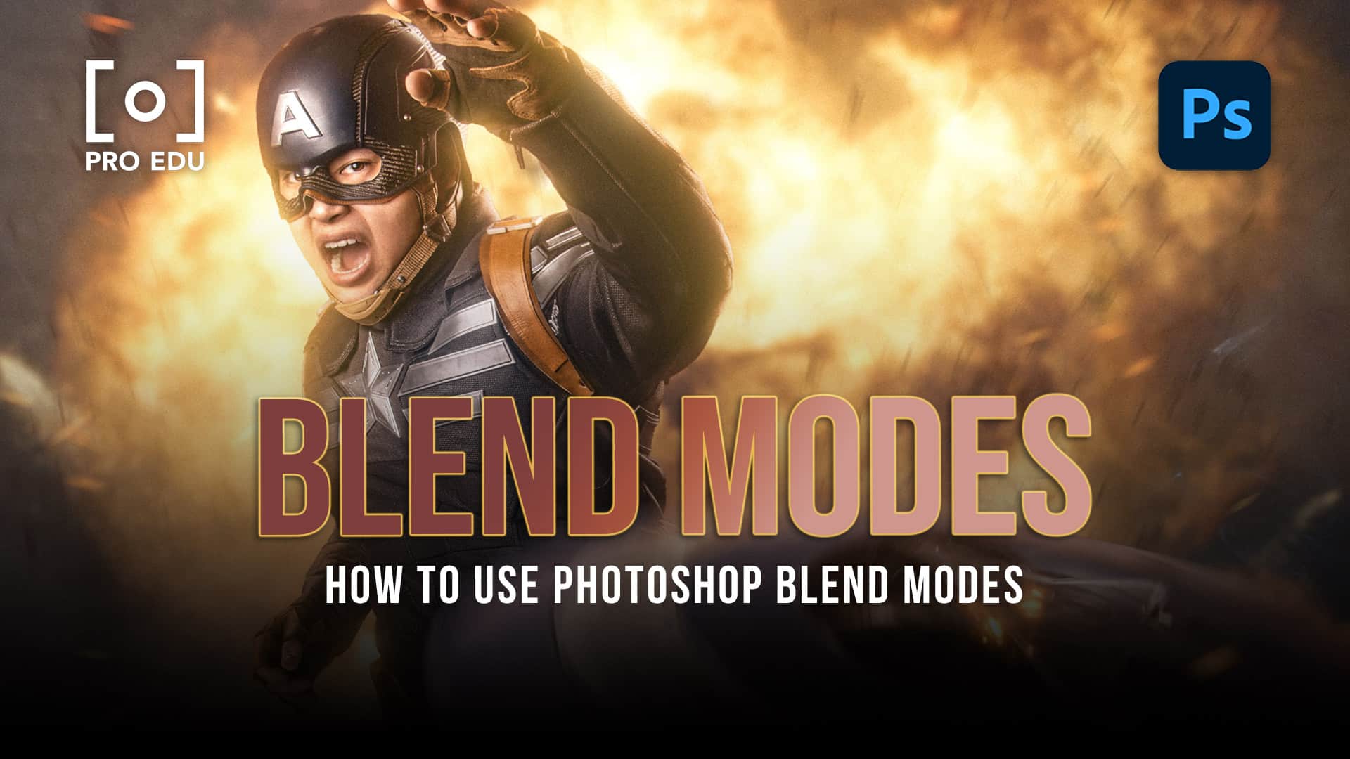 Artistic digital edit using Photoshop blending modes