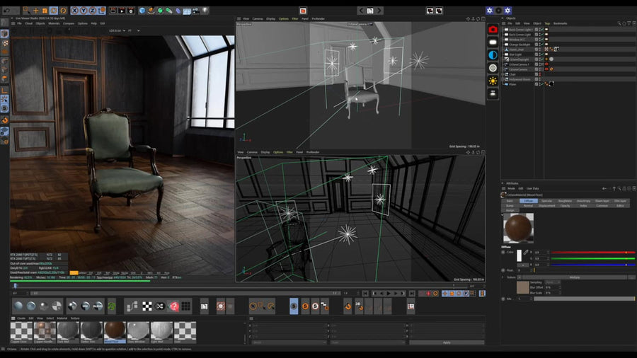  the best Intro 101 course for cinema 4d and octane render engine tutorial for photographers with dustin valkema maxon certified trainer.
