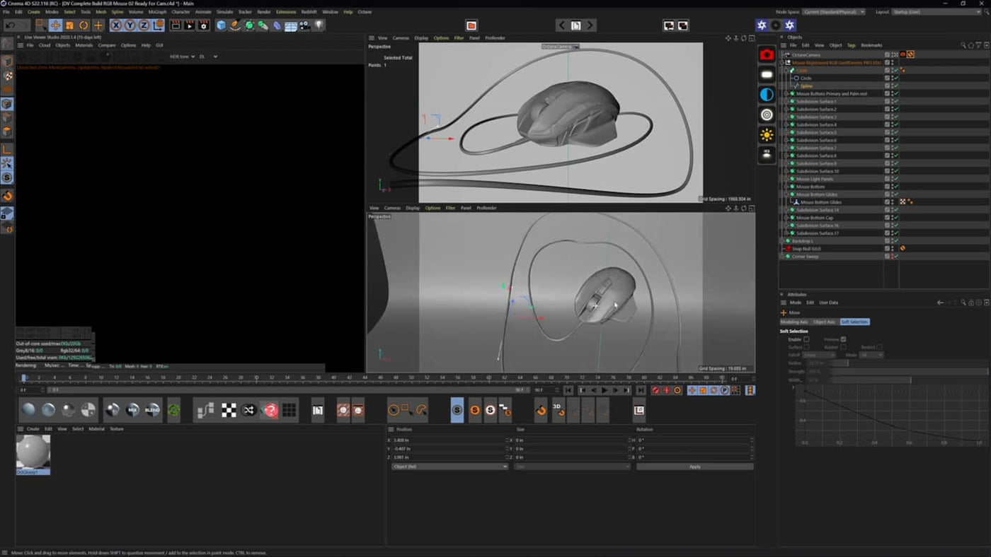 CGI Computer Mouse Rendering Tutorial in Cinema 4D - PRO EDU