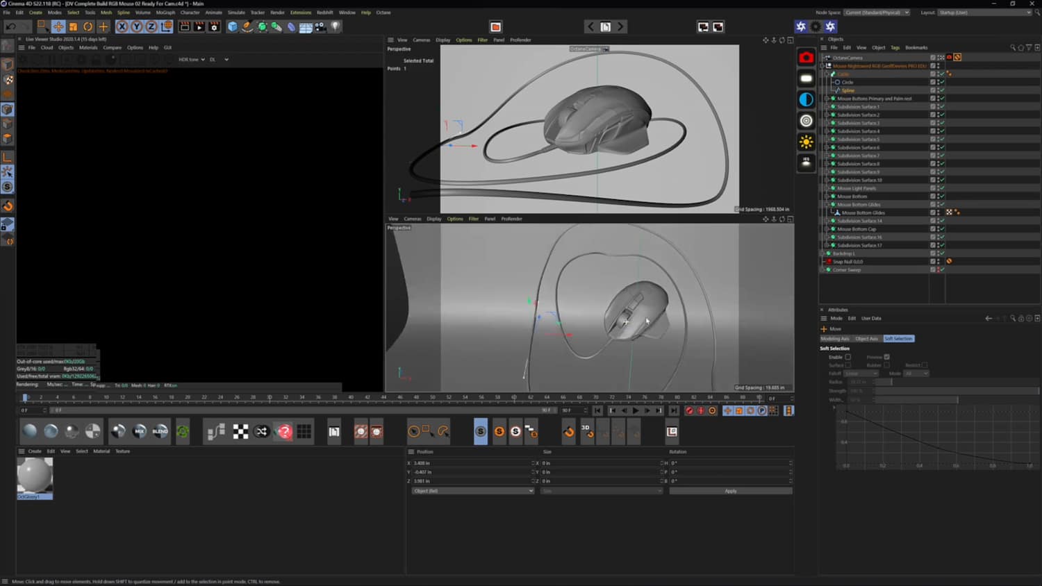 product photography cinema 4d tutorial. How to build products and 3d models in Cinema 4d. PROEDU.com 