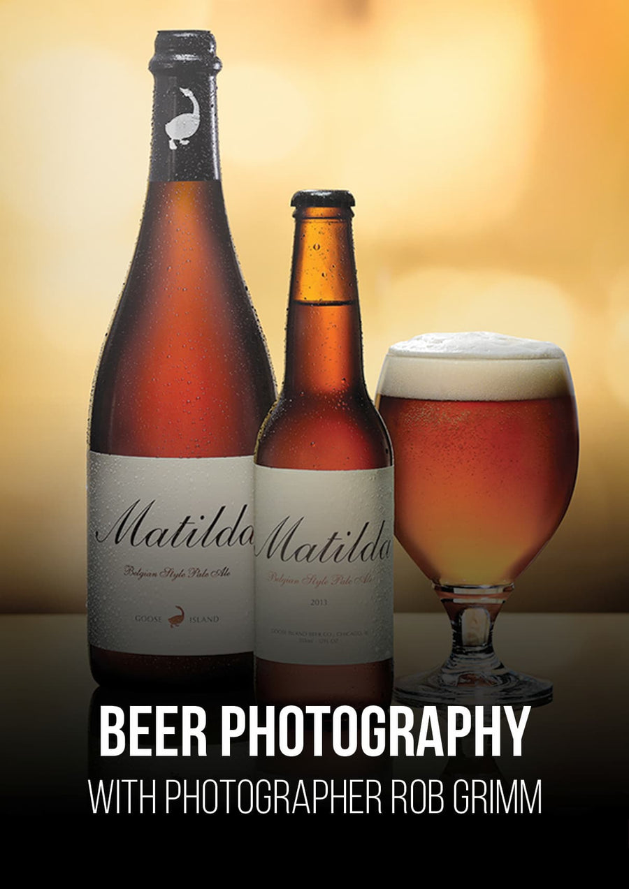 Photographie commerciale de bière : éclairage et retouche 