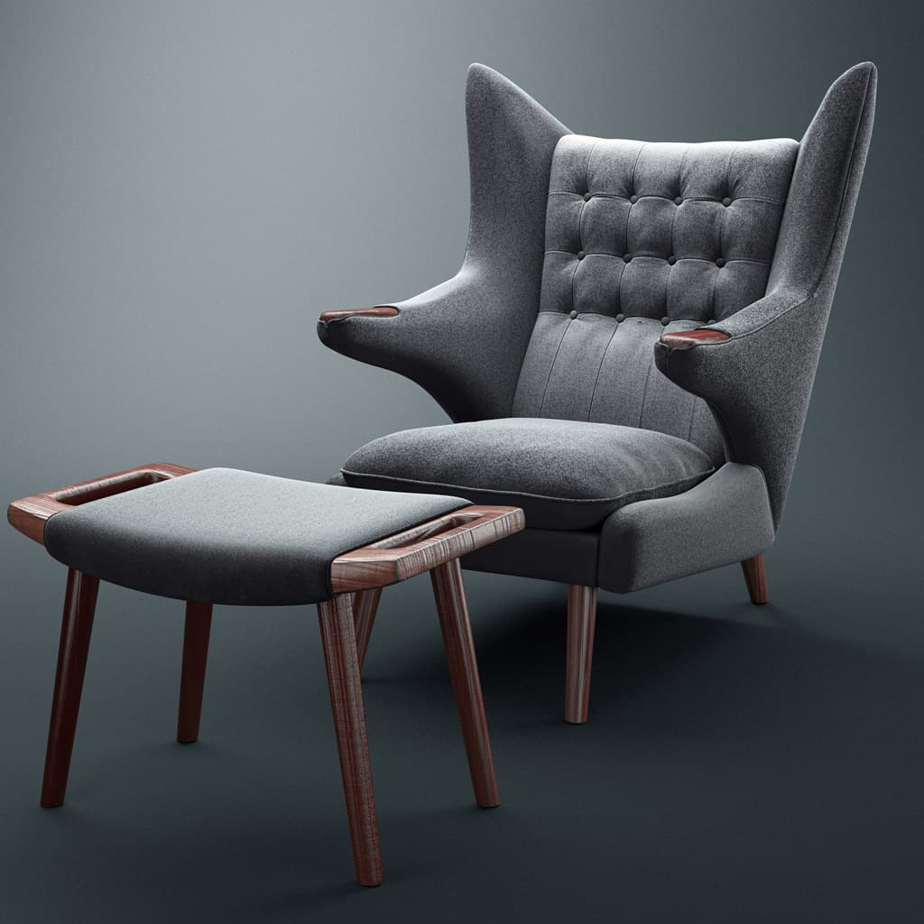 The Papa Bear Chair is the perfect addition to any room. It's sleek, modern, and elegant design will add a touch of luxury to any setting. 3d model cinema 4d octane render engine. cinema 4d maxon certified training center.