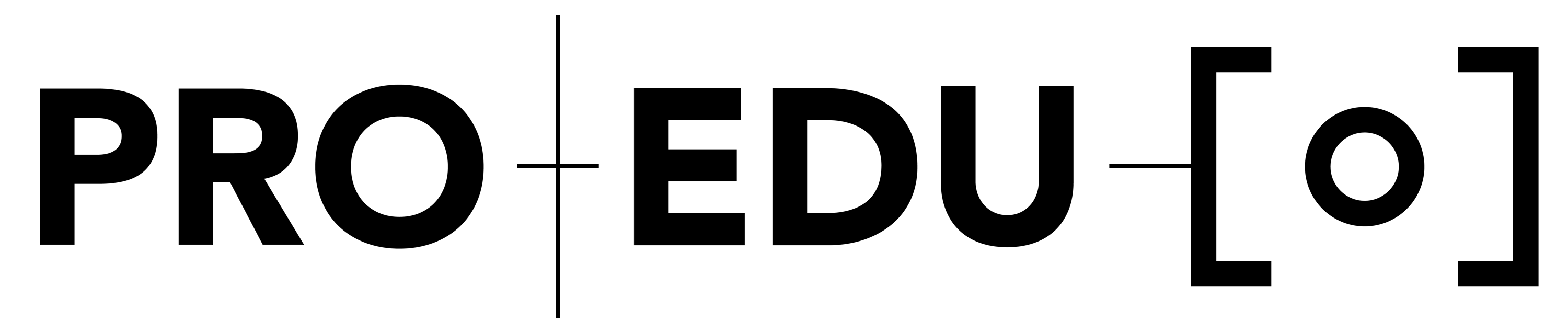 Black PRO EDU Logo - Full One Line