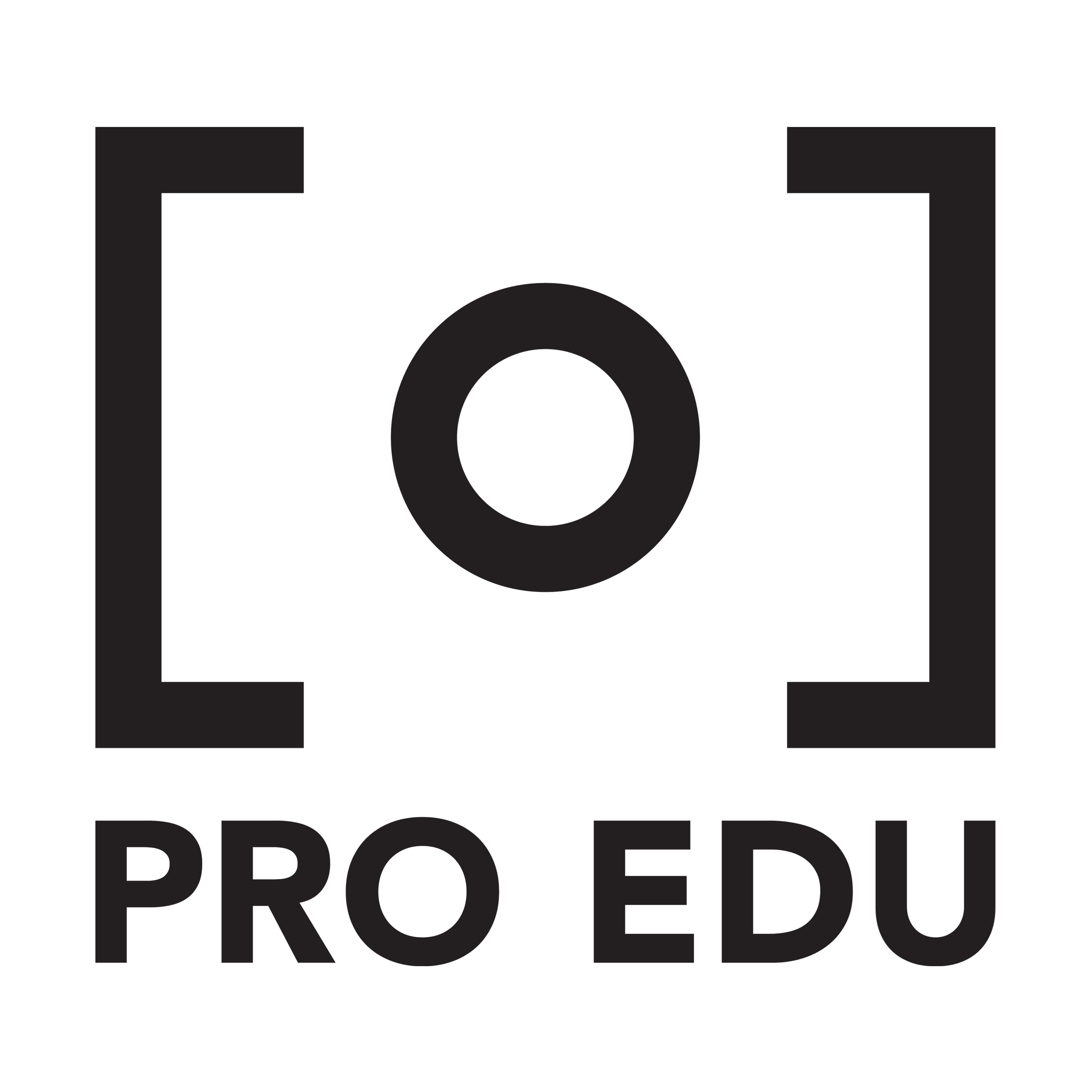 PRO EDU Square Black Logo
