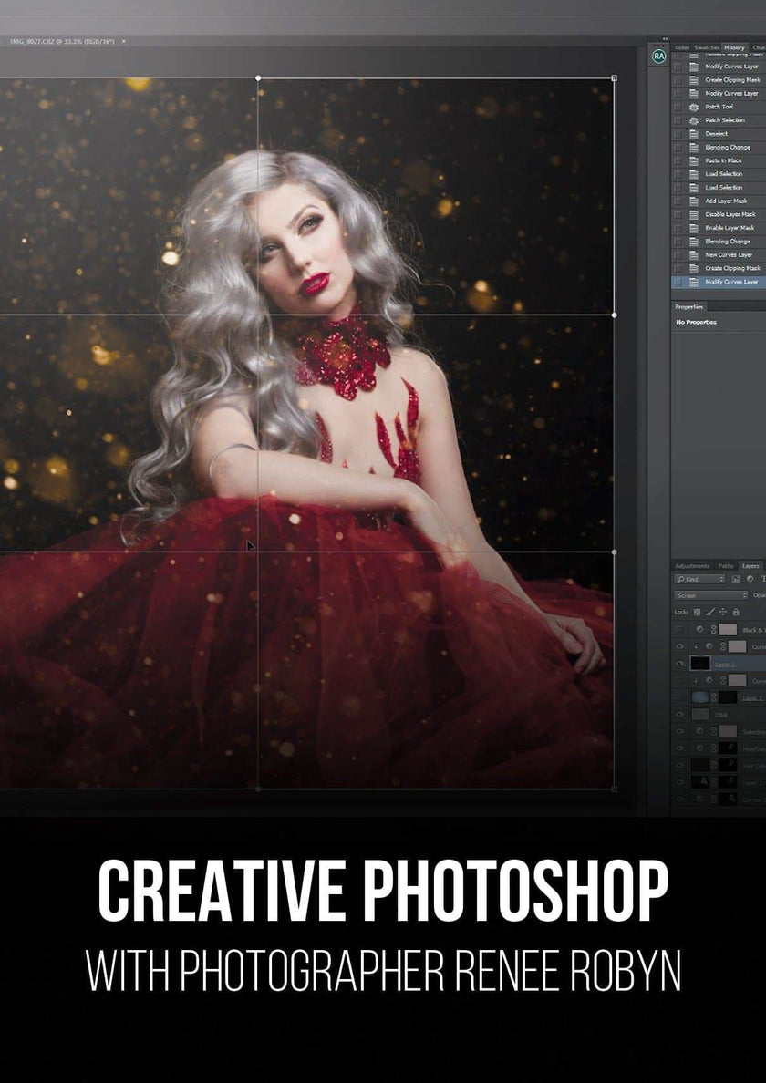 creative photoshop techniques and composite workflow with renee robyn pro edu photography instructor.