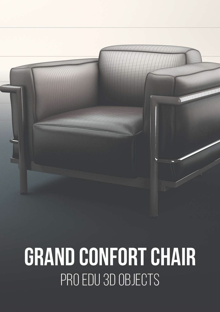 The Grand Confort Chair was designed by Pierre Paulin in 1968 and is now a permanent fixture at the Museum of Modern Art. This chair is a work of art in its own right, with a sleek modern design and comfortable fabric upholstery. Grand Confort Chair 3D Model | C4D FBX OBJ CGI 