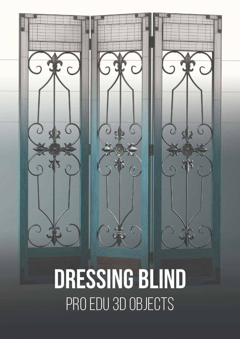 Vintage Dressing Blind 3D Model | C4D FBX OBJ CGI Asset PRO EDU cinema 4d tutorials for photographers and retouchers who want to learn octane and redshift