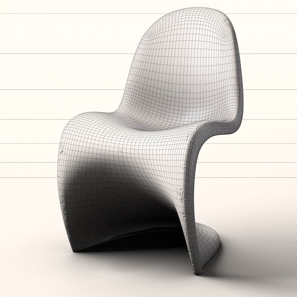 The Verner Panton Stacking Slide is a unique, stylish chair that will add a touch of fun to any room. The molded plastic construction makes it durable and easy to clean, while the distressed finish gives it a vintage look. Cinema 4d certified training center online #1. Best cgi for photogrpahers 3d models.