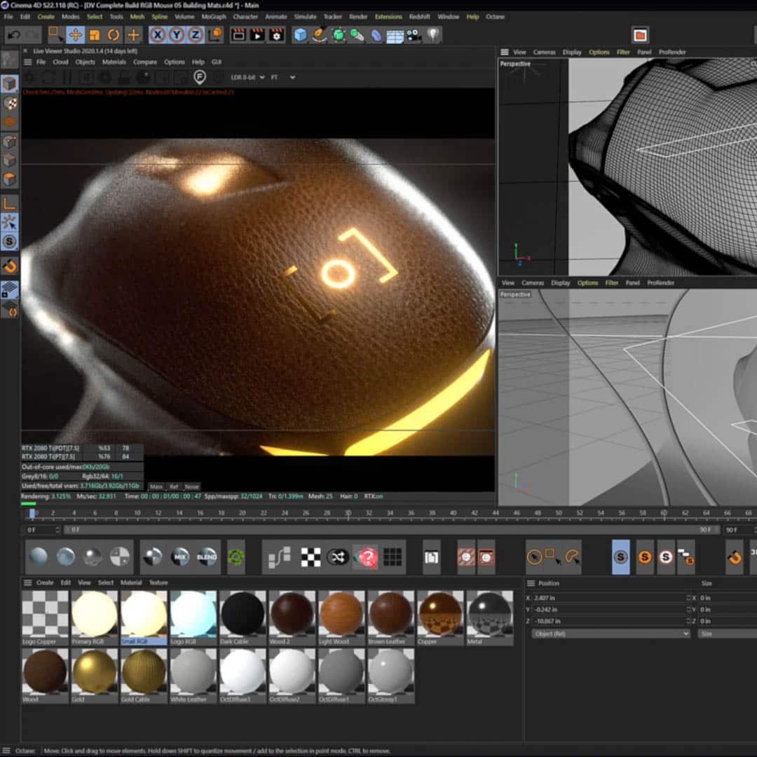 CGI Computer Mouse Rendering Tutorial in Cinema 4D - PRO EDU PRO EDU PRO EDU
