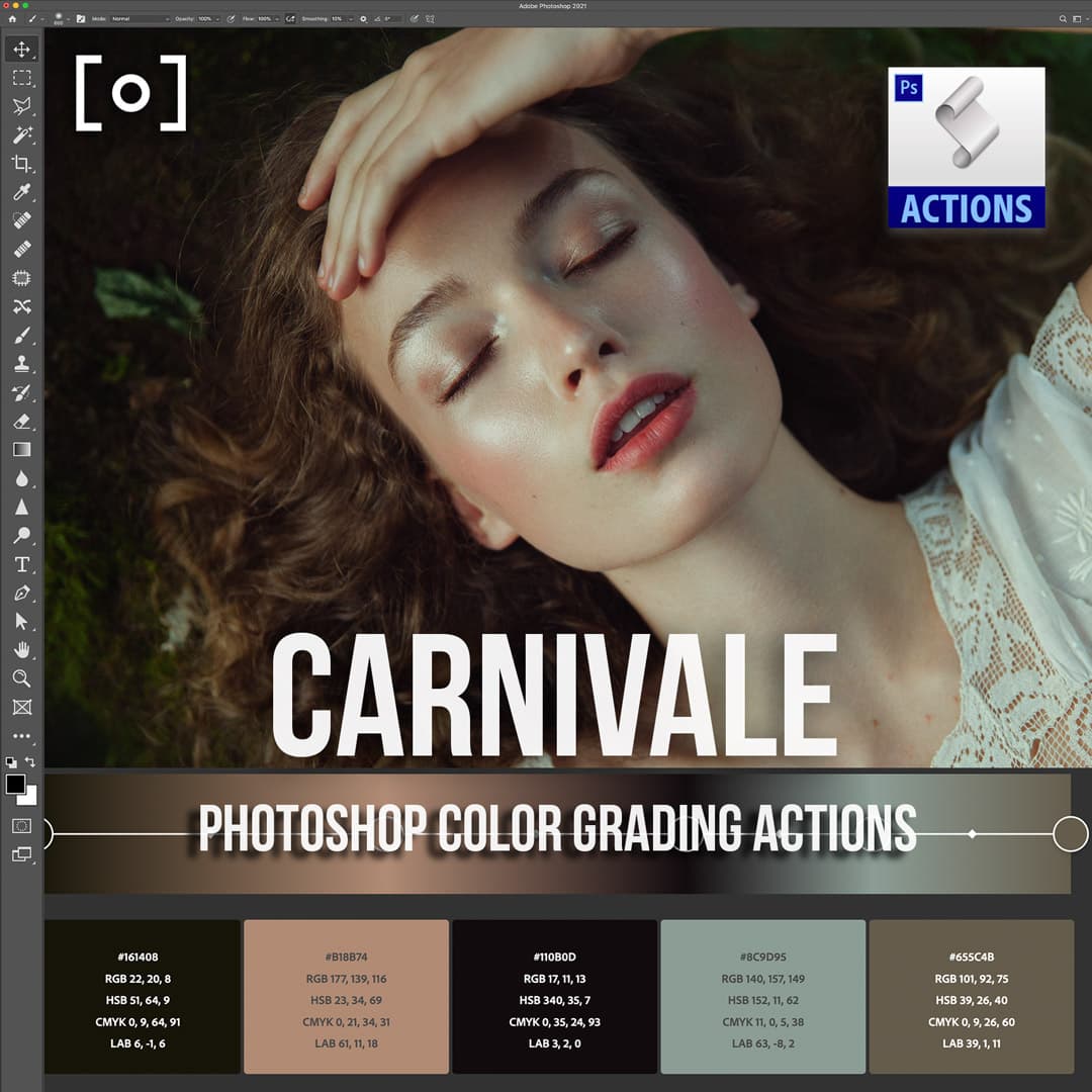 Adobe Photoshop Actions for Color | Carnivale Action - PRO EDU Kate Woodman PRO EDU