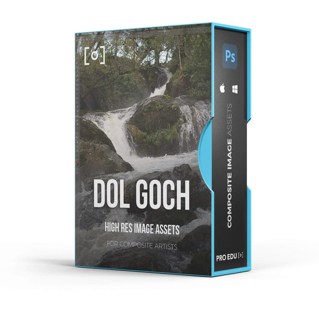 Composite Stock Asset Pack - Dol Goch Waterfall Photoshop Assets  PRO EDU PRO EDU