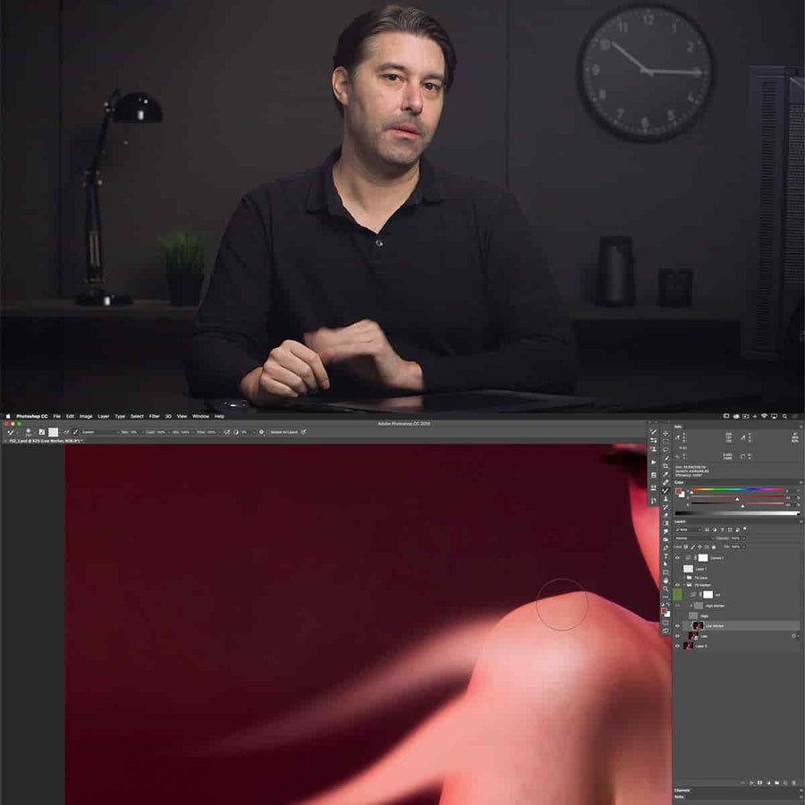 Advanced Texture Retouching Frequency Separation 2.0 - PRO EDU Earth Oliver PRO EDU