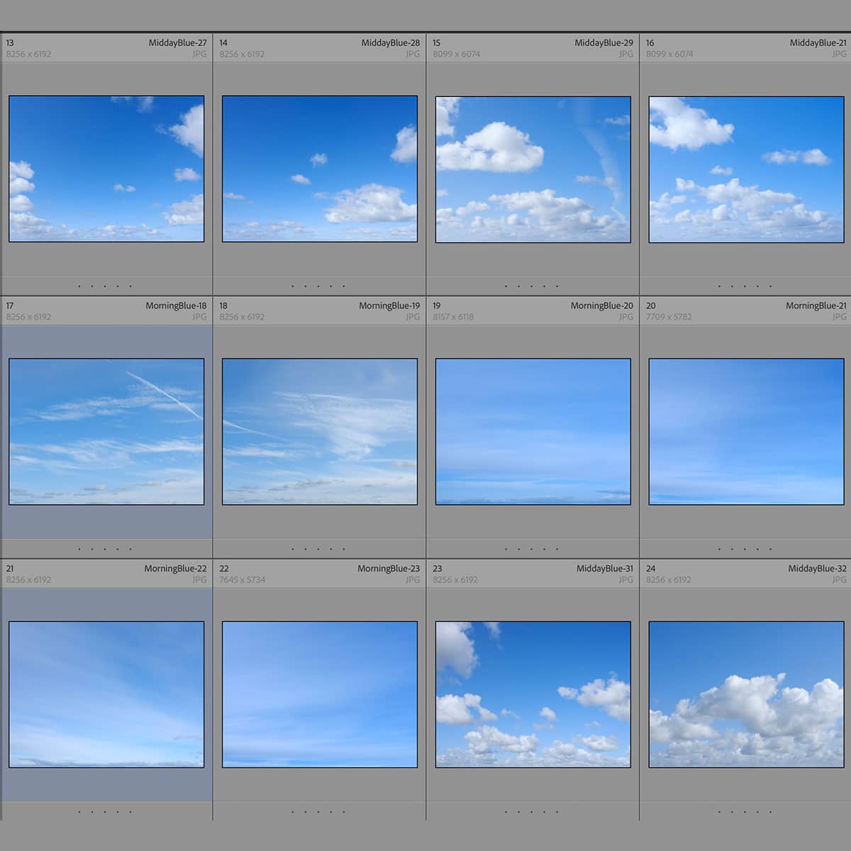 Sky Replacement Photoshop Stock Library | Master Collection - PRO EDU PRO EDU PRO EDU